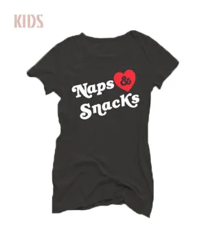kids naps & snacks tee