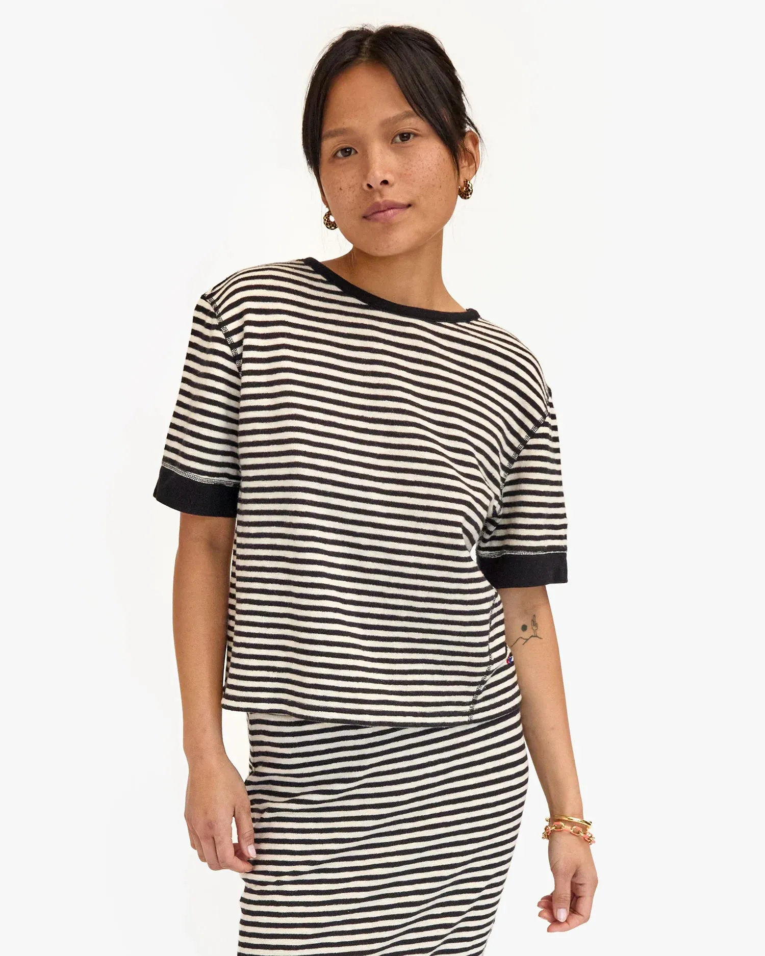 Le Bateau tee - black & cream