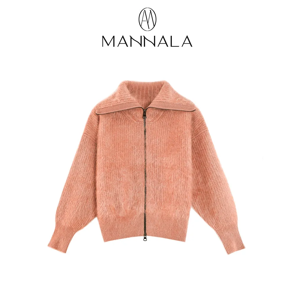 Luxurious Zip-Up Cashmere Sweater