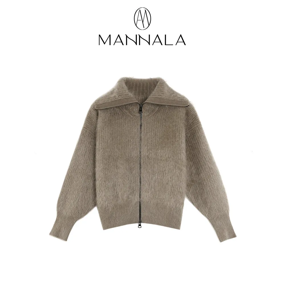 Luxurious Zip-Up Cashmere Sweater