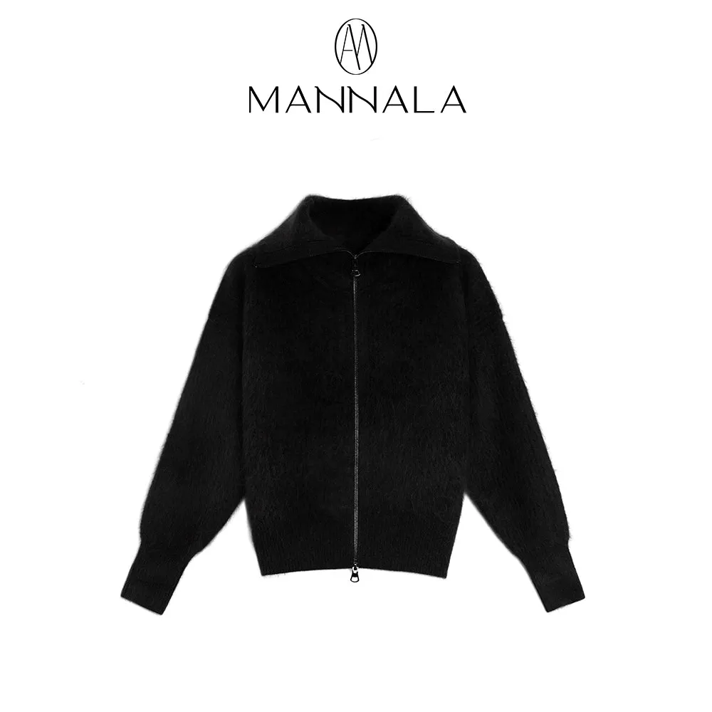 Luxurious Zip-Up Cashmere Sweater
