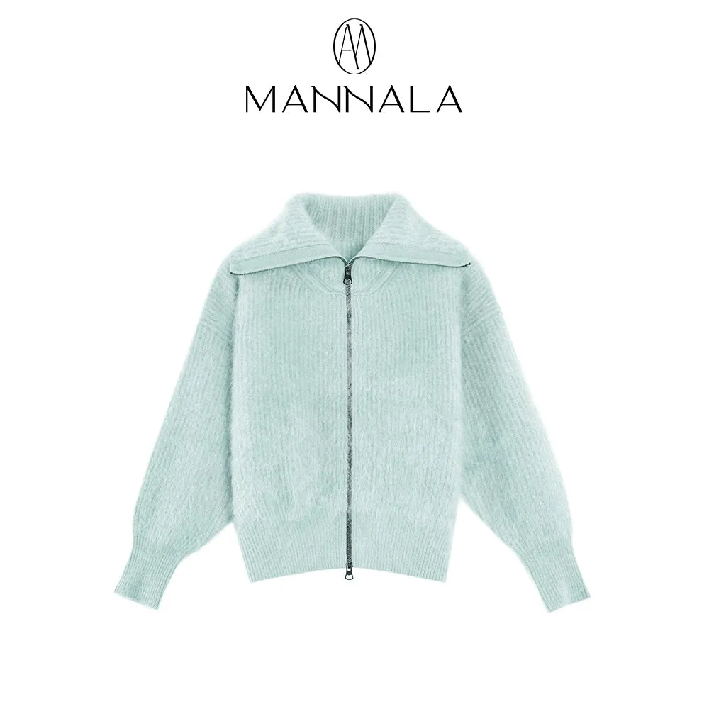 Luxurious Zip-Up Cashmere Sweater
