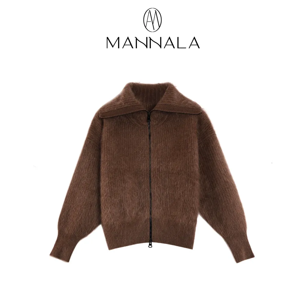 Luxurious Zip-Up Cashmere Sweater