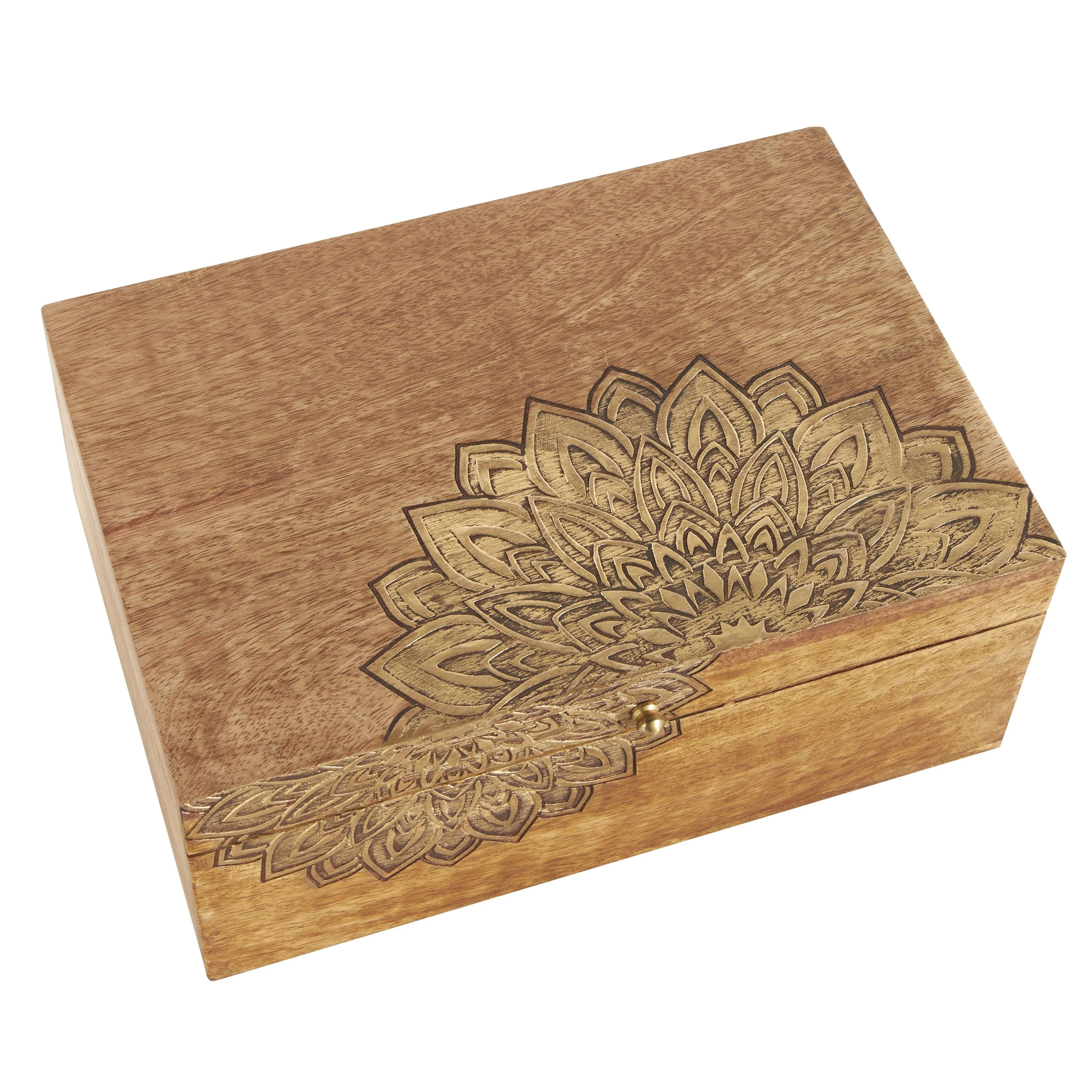 MANGO WOOD MANDALA  BOXES