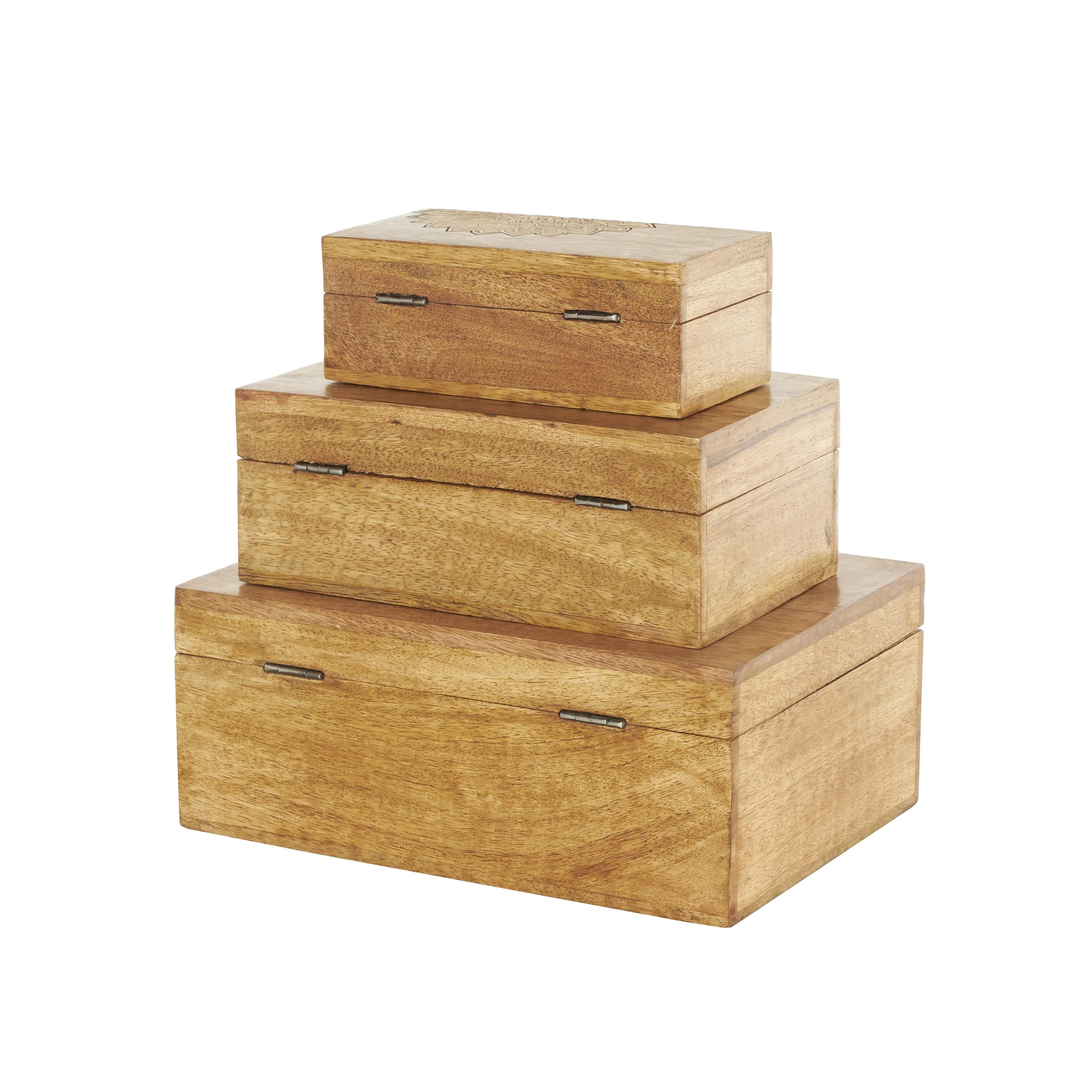 MANGO WOOD MANDALA  BOXES