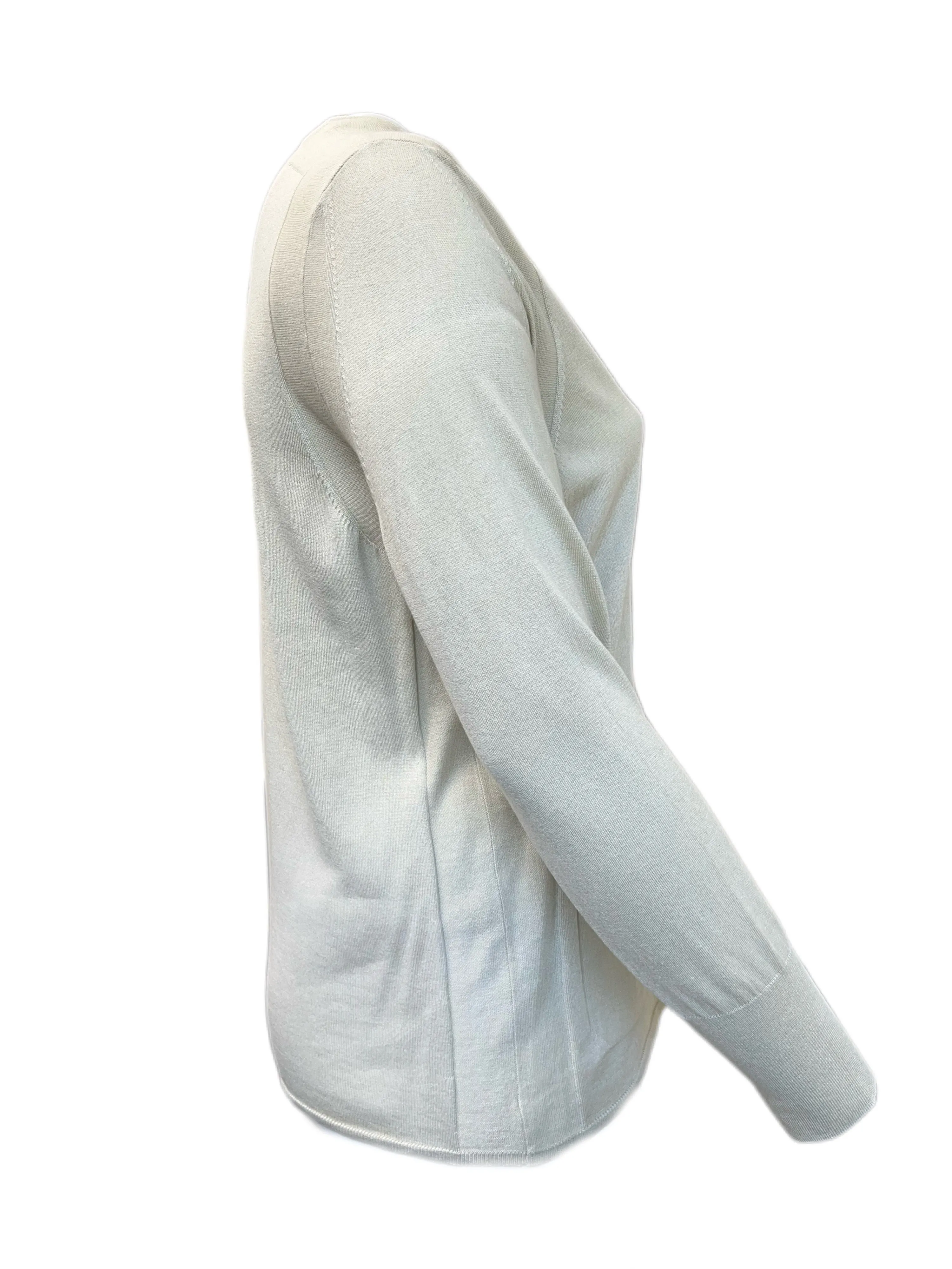 MARINA RINALDI Women's Mix Silk Cardigan W/Pockets $610 NWT
