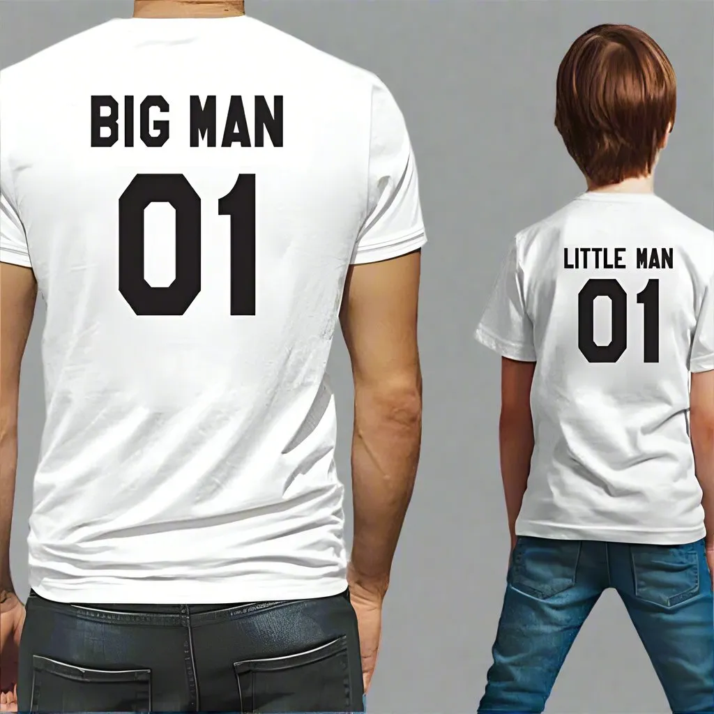 Matching Big Man Little Man T-Shirts