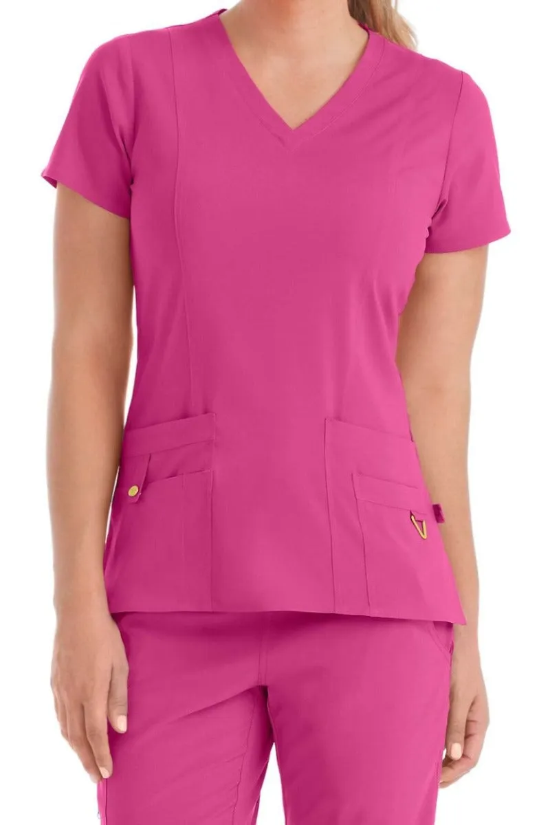 Med Couture Scrub Top Activate & Energy Clearance Sale