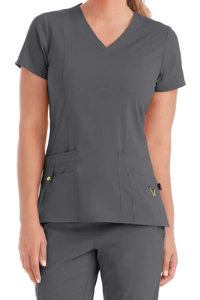 Med Couture Scrub Top Activate & Energy Clearance Sale