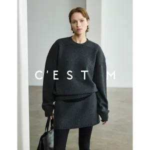 Minimalist Sweater and Skirt Set