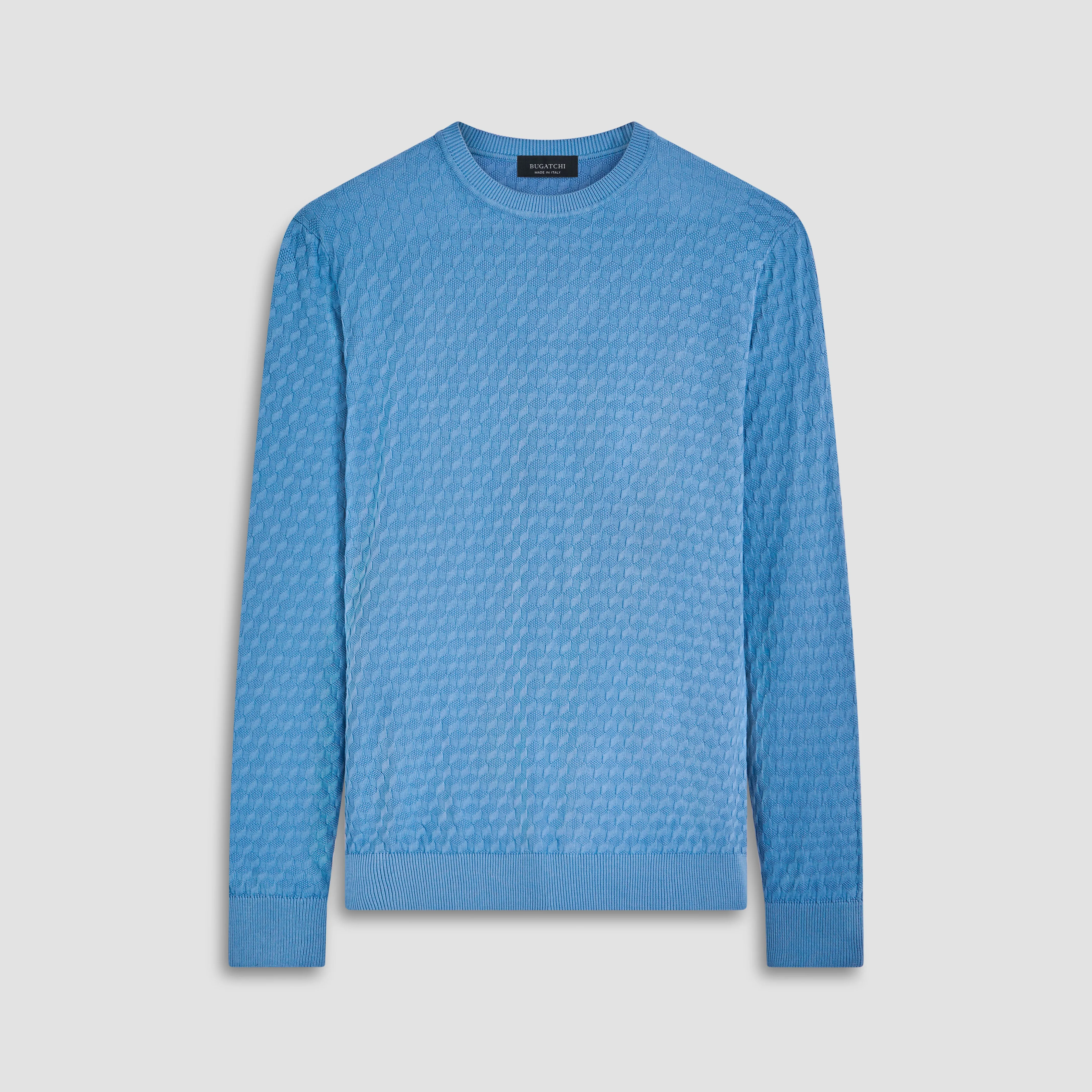 Mixed Stitch Crew Neck Sweater