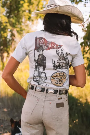 Original Cowgirl Clothing T-Shirts: All Seats .35 Cents Wild West Show