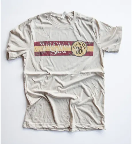 Original Cowgirl Clothing T-Shirts: All Seats .35 Cents Wild West Show