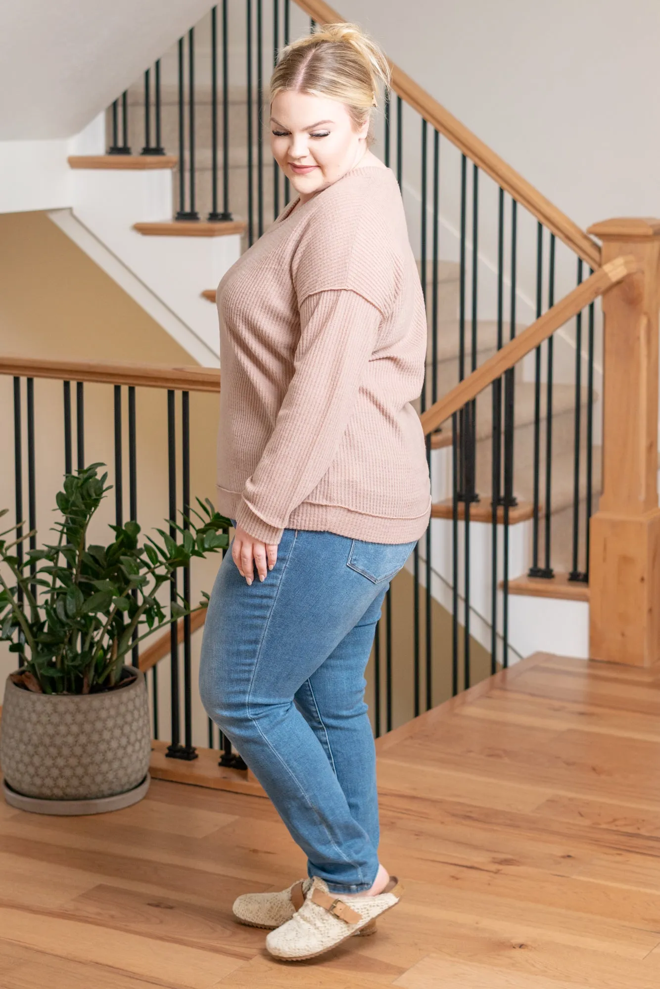 Plus Size Kelley Layering Top - Taupe