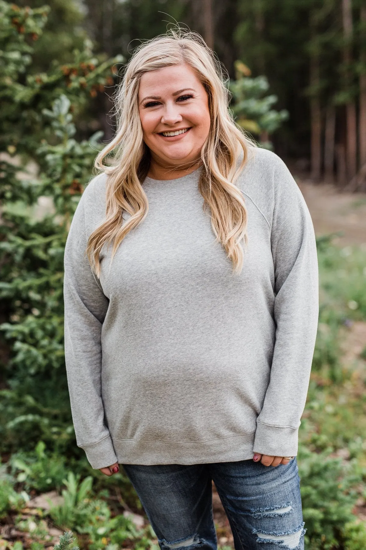 Pulse Basics Crew Neck Pullover- Heather Gray