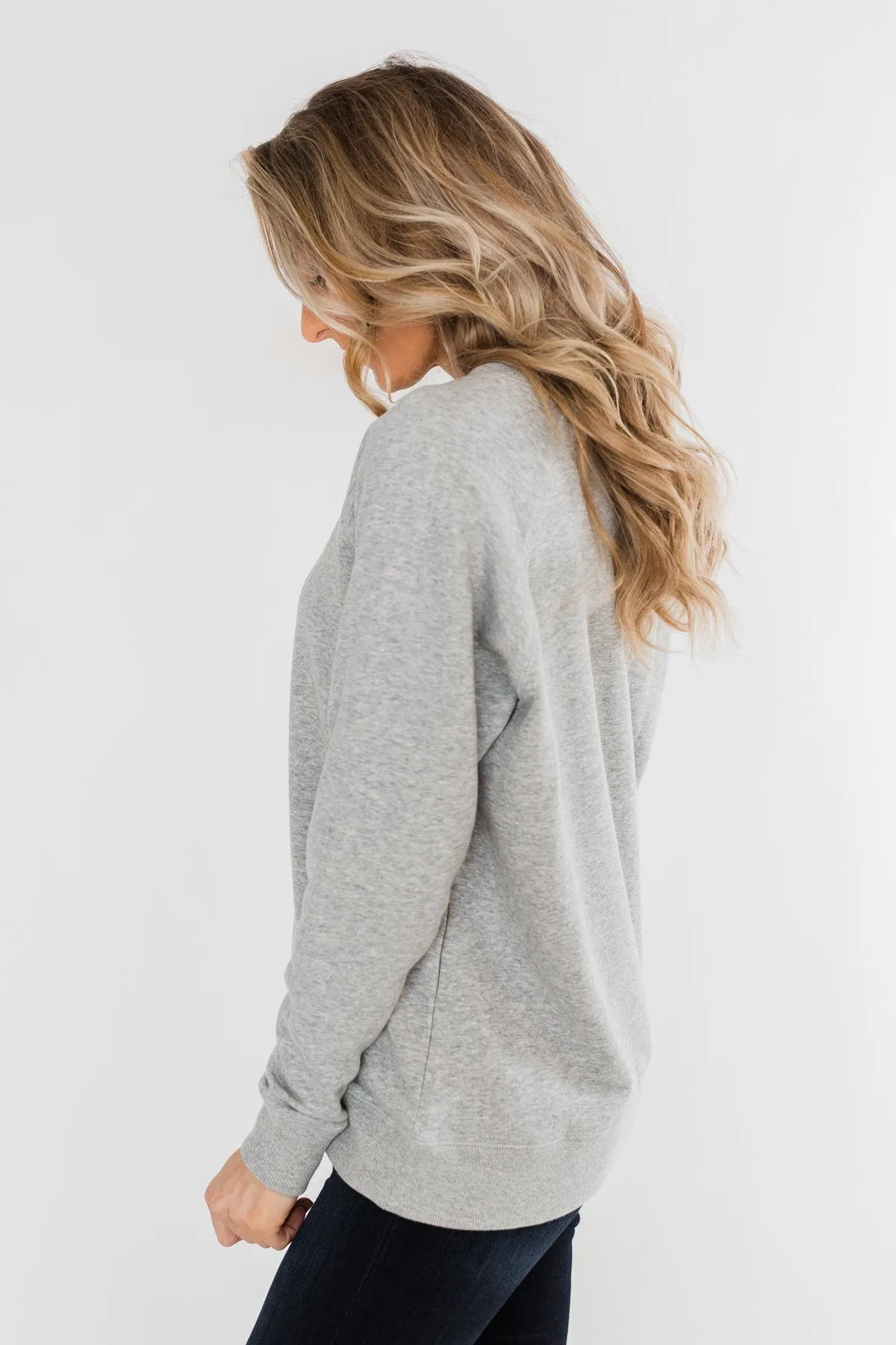 Pulse Basics Crew Neck Pullover- Heather Gray