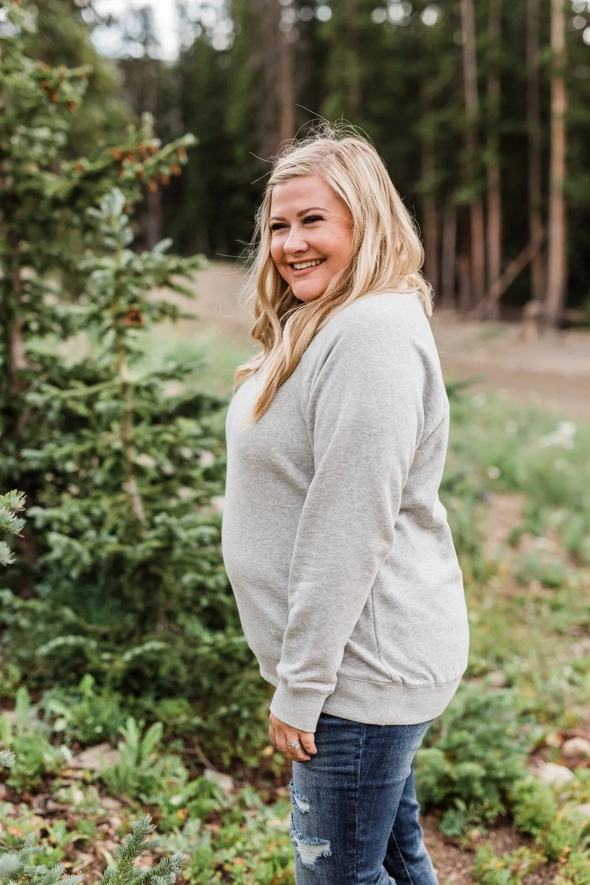 Pulse Basics Crew Neck Pullover- Heather Gray