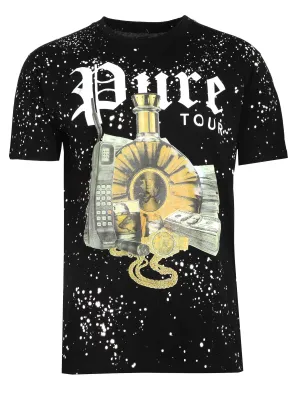 "Stay in First Place" Cash Pure Tour Tee- Black