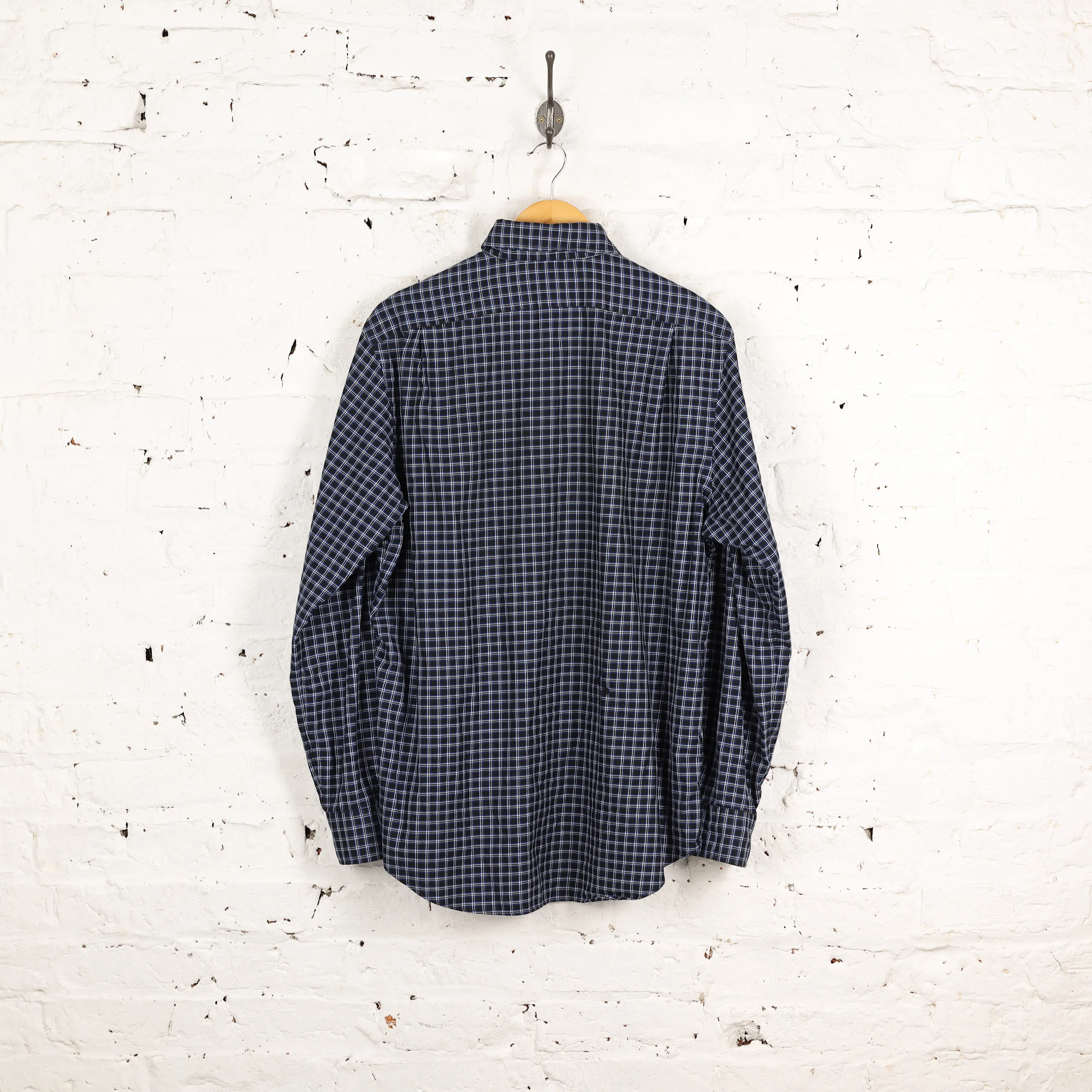 Ralph Lauren Check 120s Twill Shirt - Blue - L