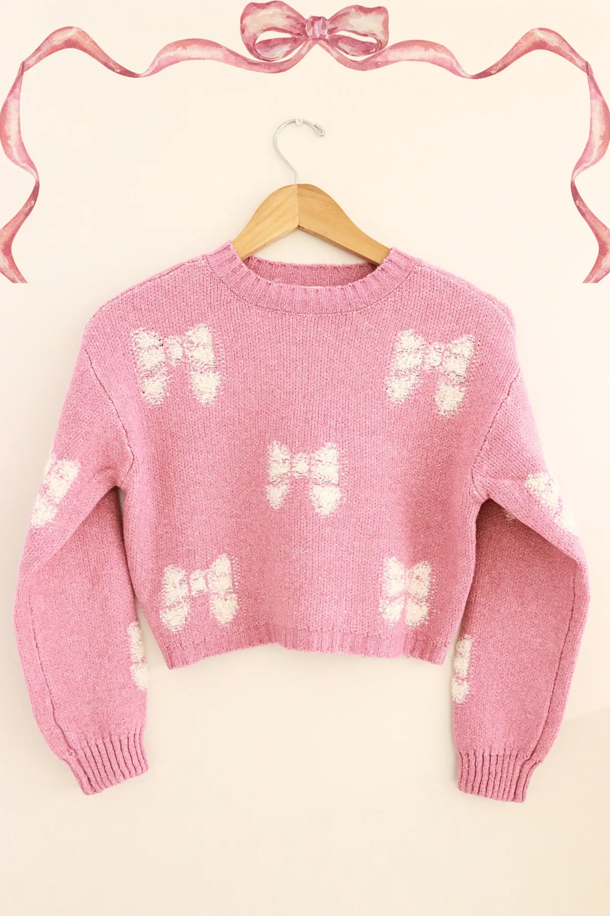 RIBBON SWEATER | KIDS SIZE 7 - 16