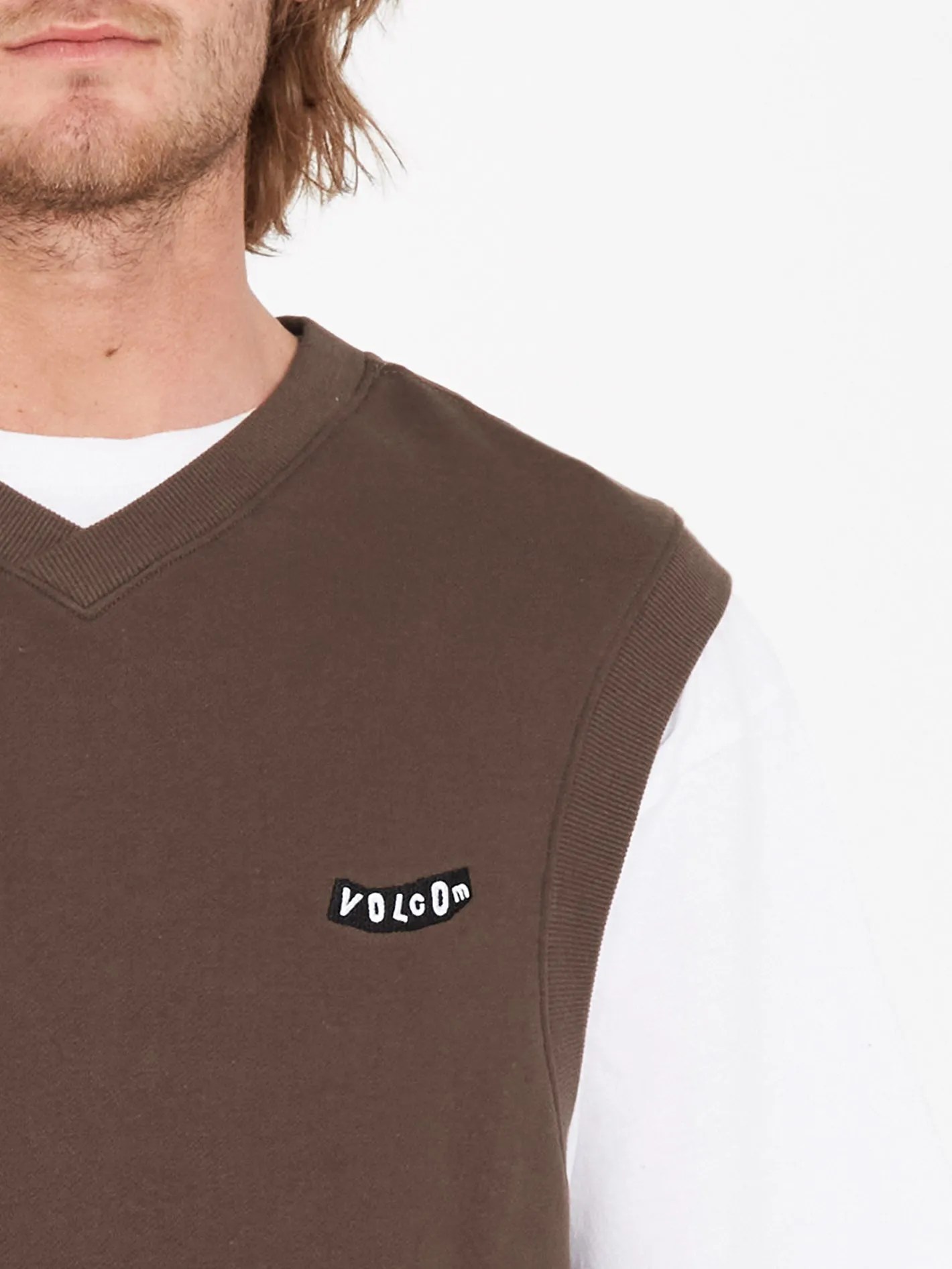ärmeloser Pullover - BURRO BROWN