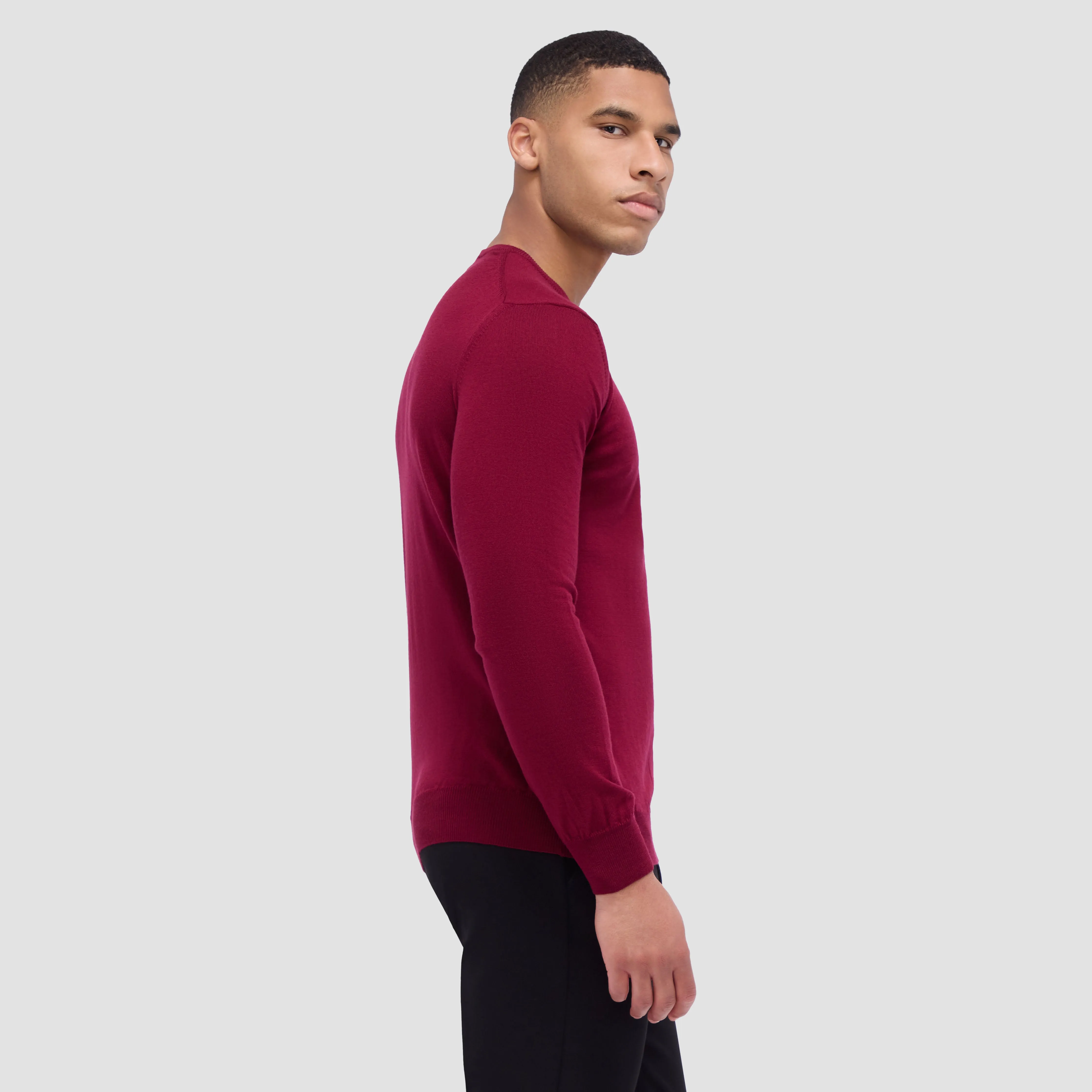 Scott Crew Neck Super Merino Sweater