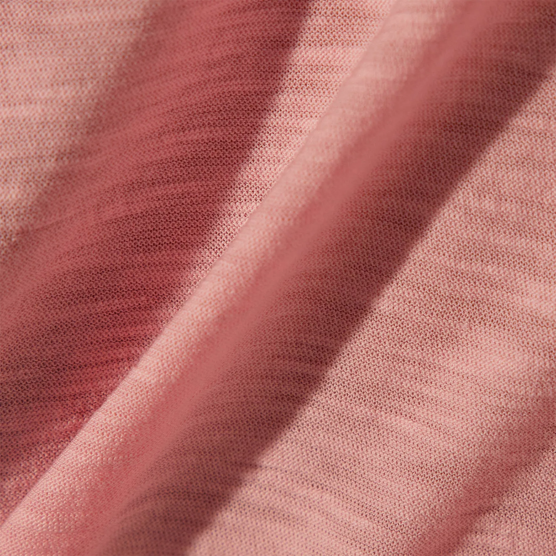 Sheer Slub Crew Neck Tee - Peony