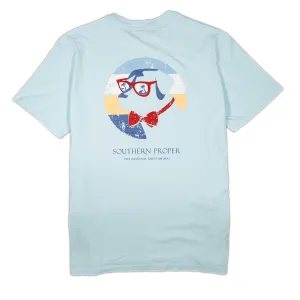 Short Sleeve Tee: Retro Shade Dog