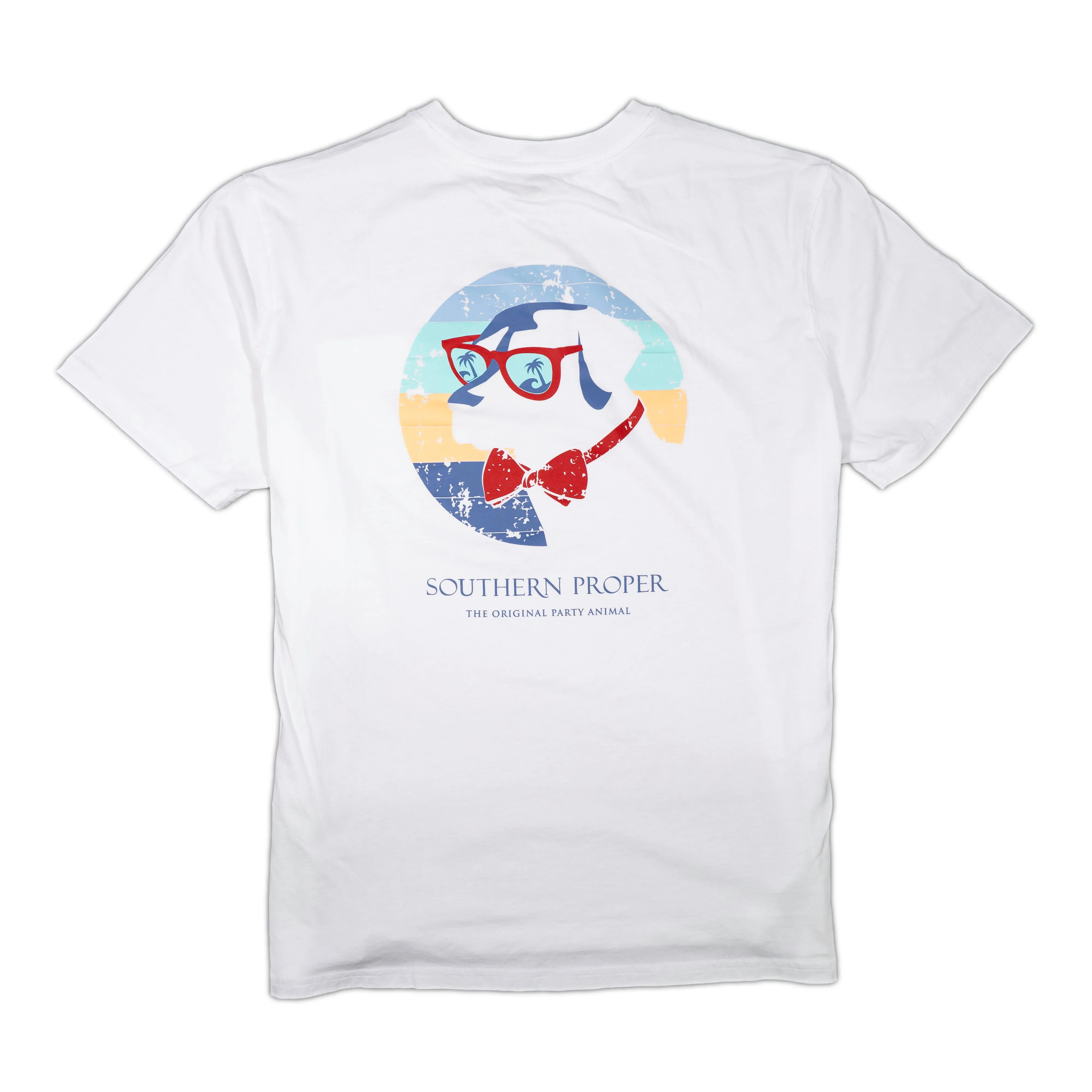 Short Sleeve Tee: Retro Shade Dog