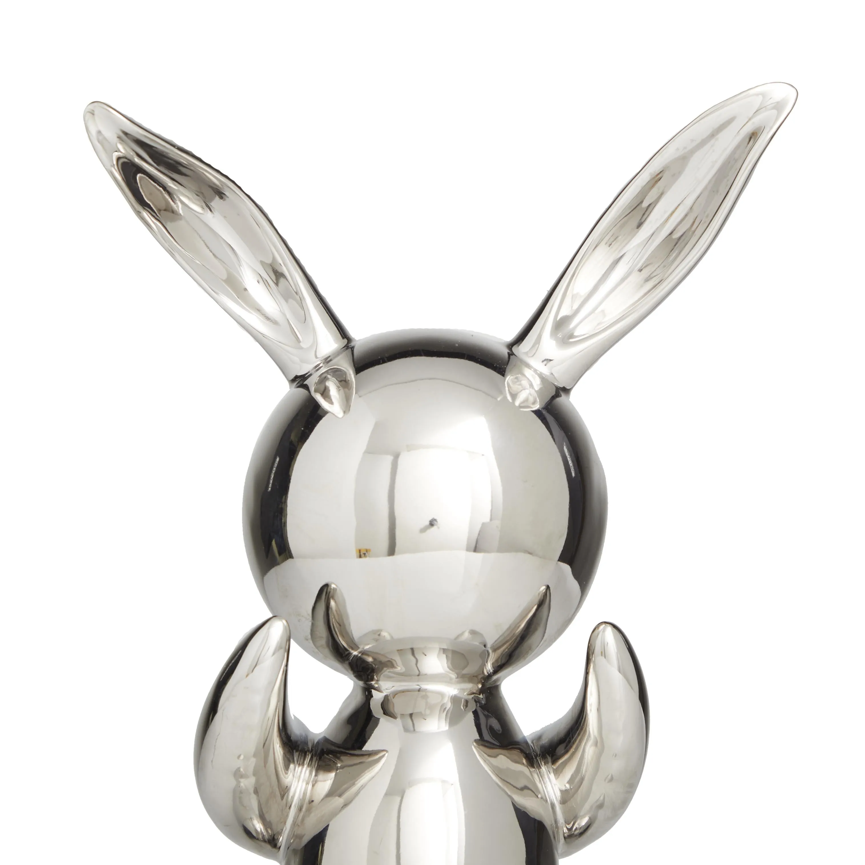 SILVER CERAMIC BALLOON RABBITS