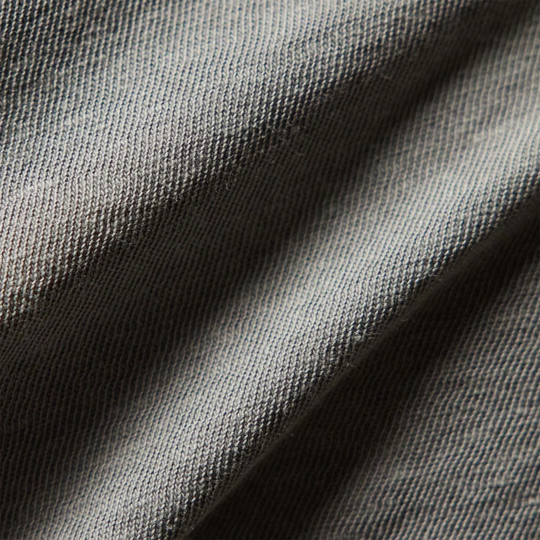 Slub Jersey Long Sleeve Crew - Silver Grey Pigment