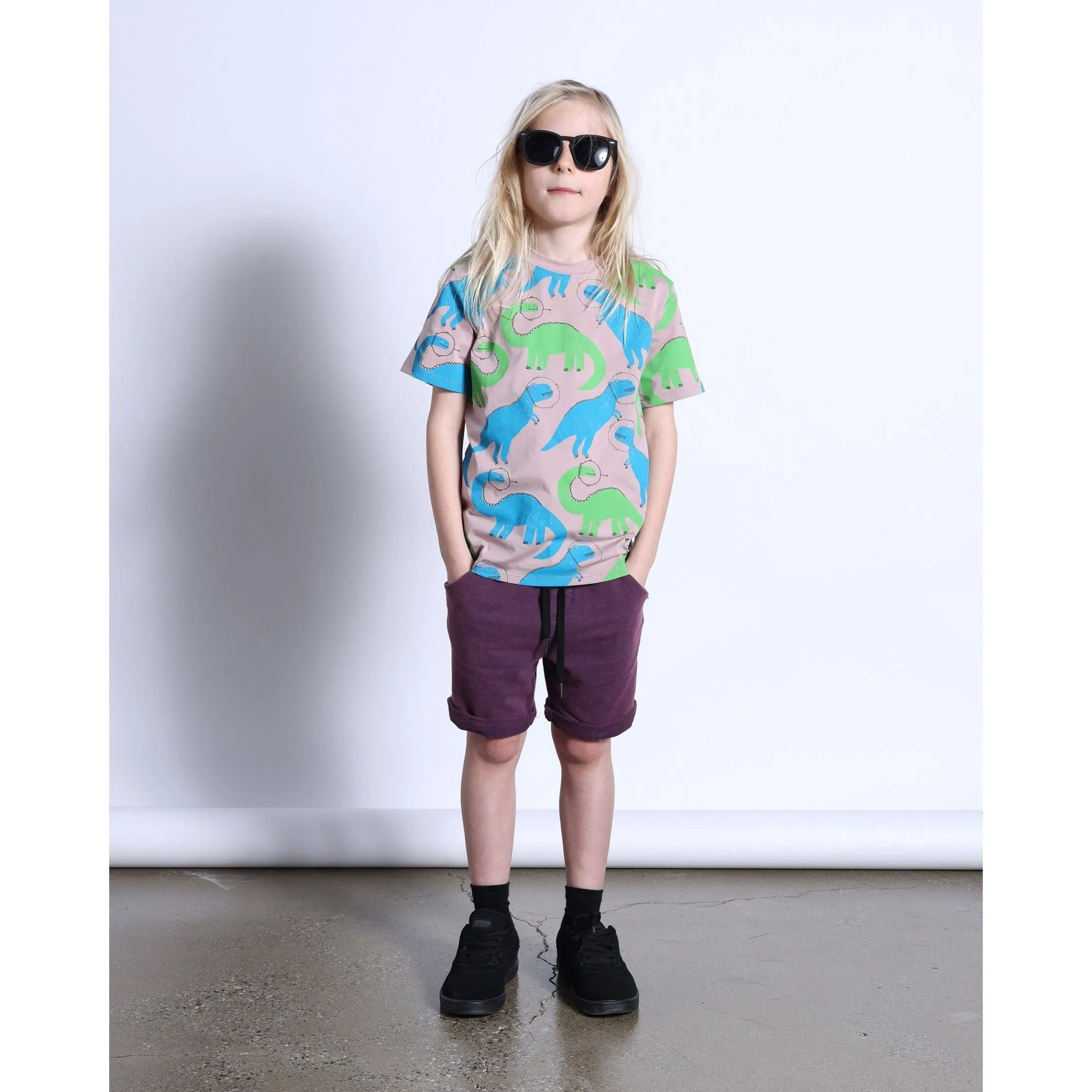 Space Dinos Tee- Clay