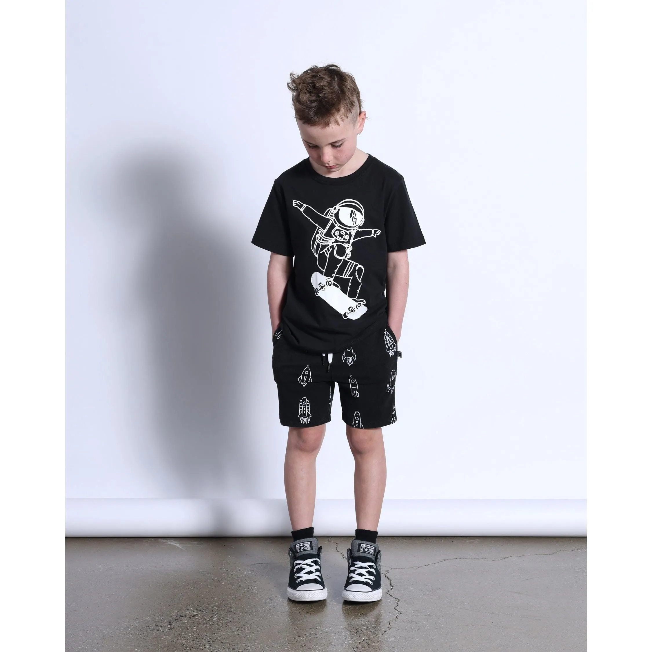 Space Skater Tee- Black