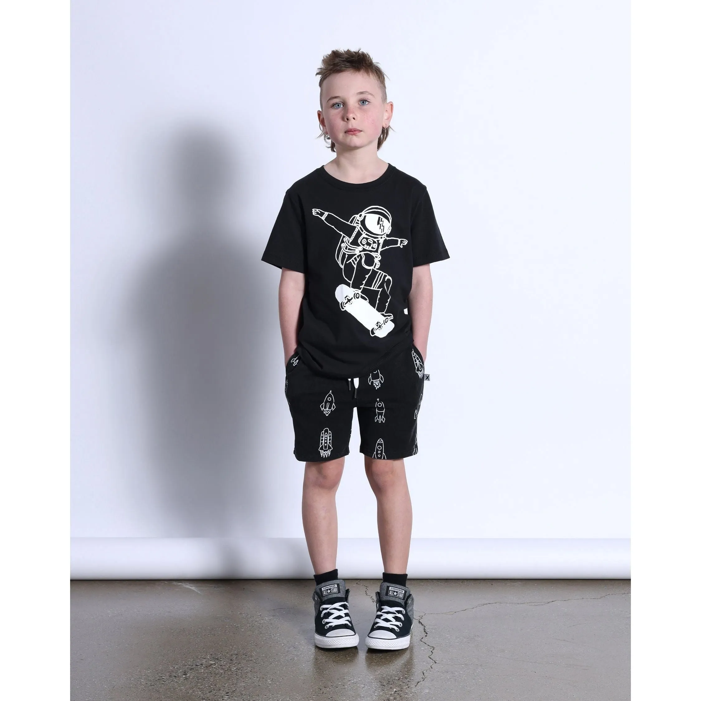 Space Skater Tee- Black