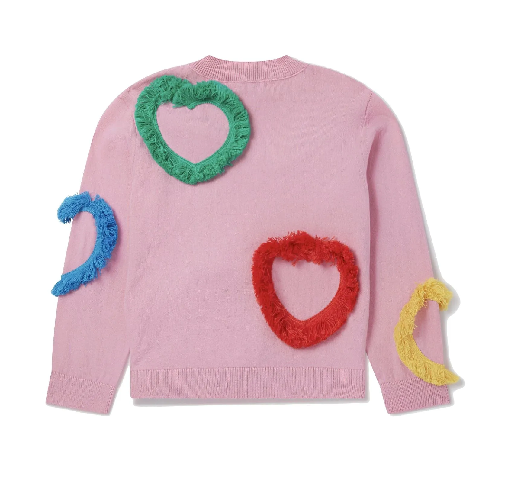 Stella McCartney Kids Fringed Heart Sweater