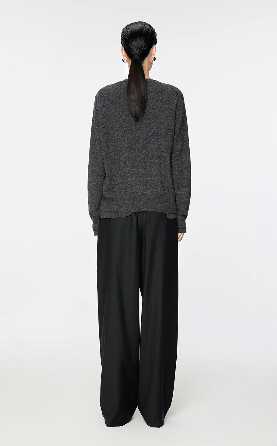 Sweater / JNBY Asymmetrical  Wool & Yak Sweater