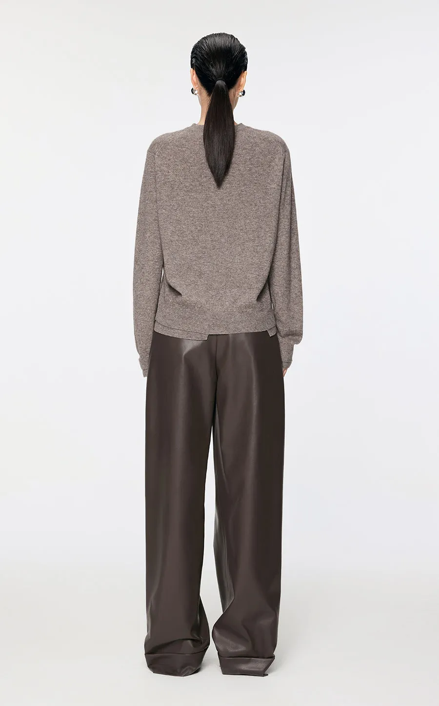 Sweater / JNBY Asymmetrical  Wool & Yak Sweater