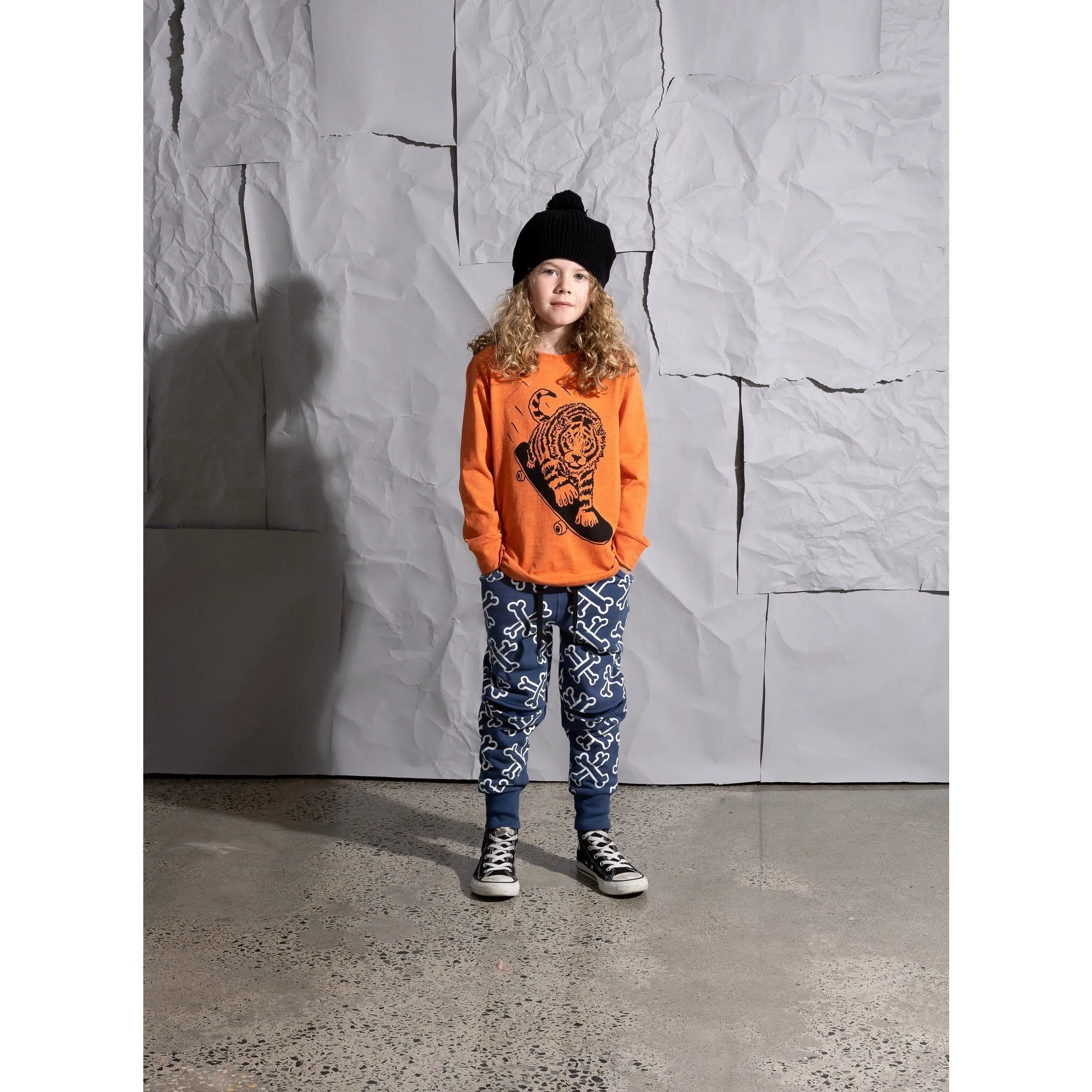 Turbo Tiger Tee - Orange Marle