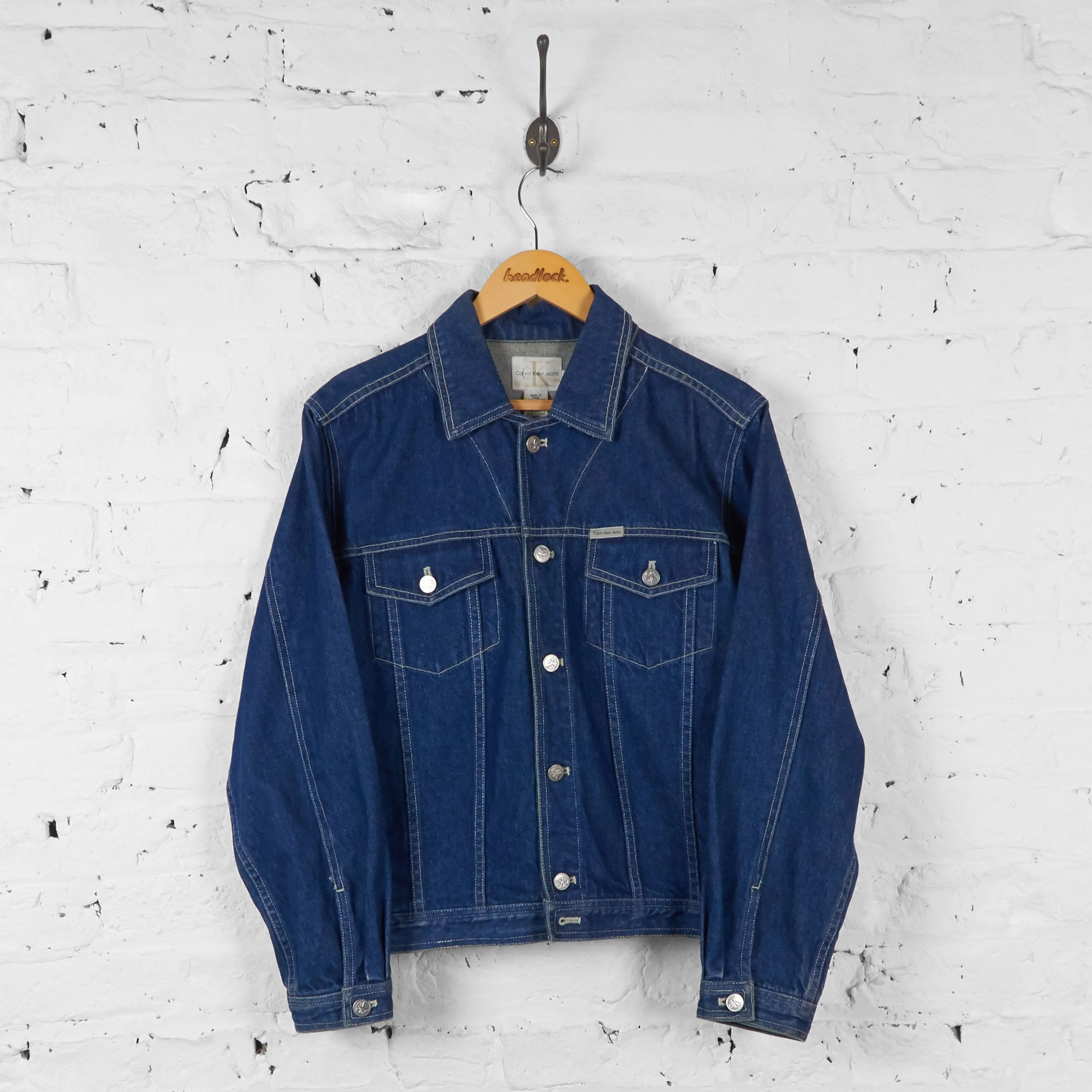 Vintage Calvin Klein Denim Jacket - Blue - L