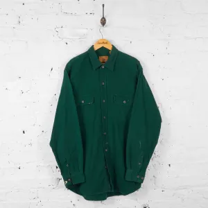 Vintage Felt Feel Shirt - Green - XL