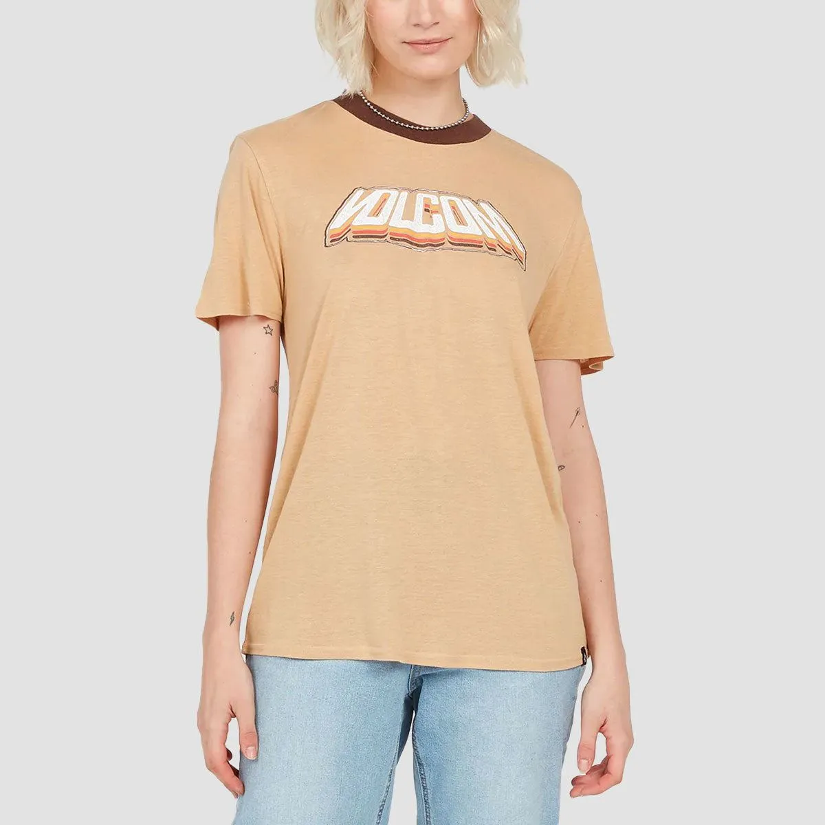 Volcom Tern N Bern T-Shirt Hazelnut - Womens