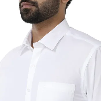 White Field - 100% Cotton Formal White Shirts Pack Of 2 Combo For Men | Uathayam