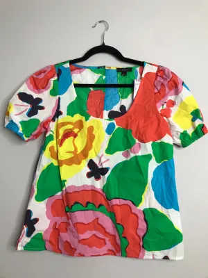 Womens Size 4 Misses Green J Crew Tops