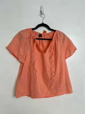 Womens Size Med Misses Orange J Crew Tops