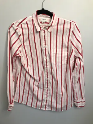 Womens Size Med Misses Pink J Crew Tops